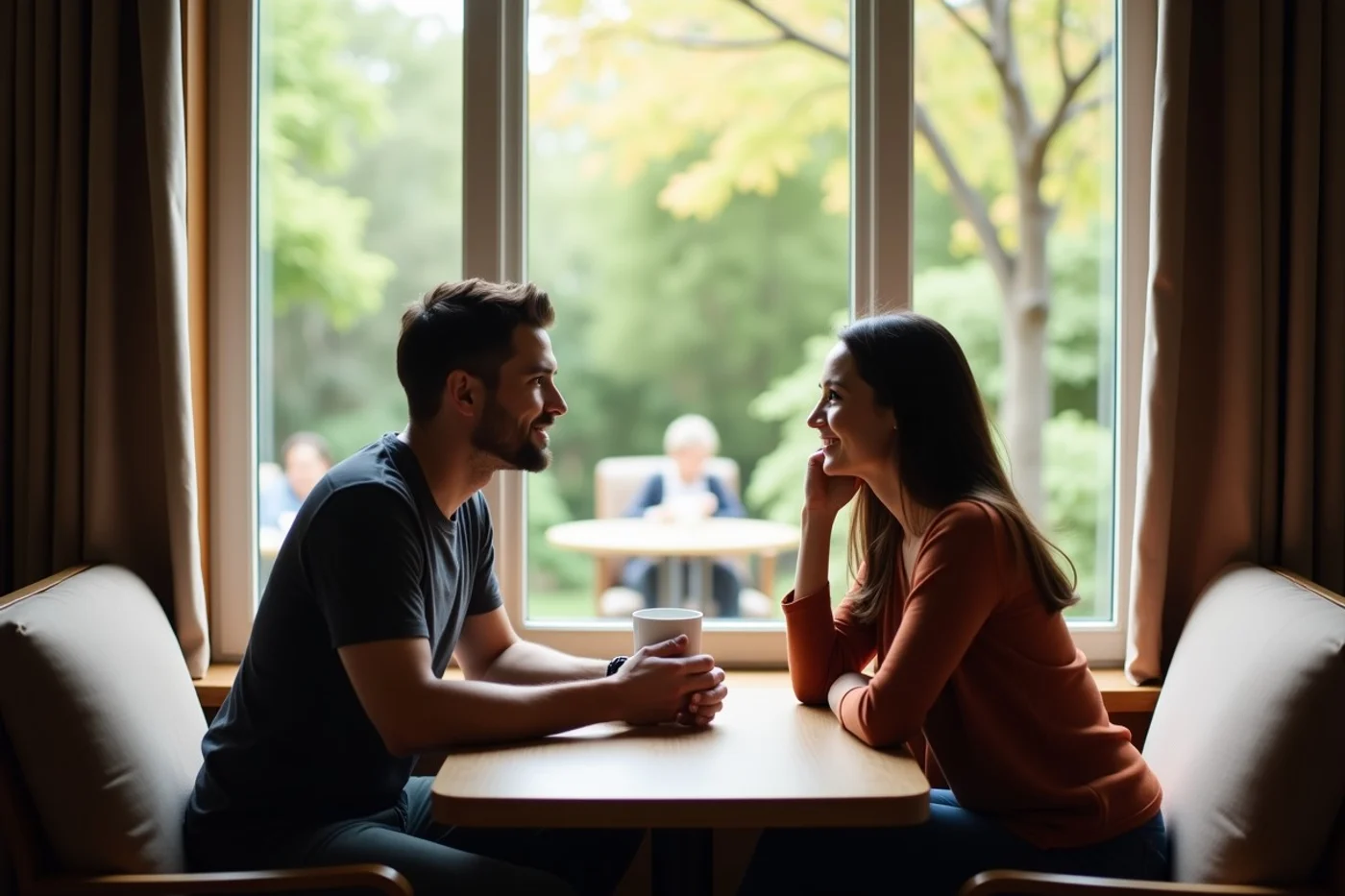 Cover commitment, connection, visits, and individual life plans - supporting editorial photograph